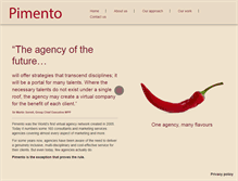 Tablet Screenshot of pimento.co.uk